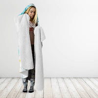 Polynesia Humpback Whale Hooded Blanket Tropical Plumeria Turquoise LT7 - Polynesian Pride