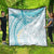 Polynesia Humpback Whale Quilt Tropical Plumeria Turquoise