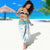 Polynesia Humpback Whale Sarong Tropical Plumeria Turquoise