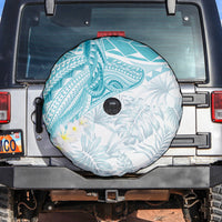 Polynesia Humpback Whale Spare Tire Cover Tropical Plumeria Turquoise LT7 Turquoise - Polynesian Pride
