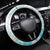 Polynesia Humpback Whale Steering Wheel Cover Tropical Plumeria Turquoise