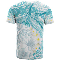 Polynesia Humpback Whale T Shirt Tropical Plumeria Turquoise LT7 - Polynesian Pride