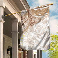 Polynesia Humpback Whale Garden Flag Tropical Plumeria Beige LT7 House Flag Beige - Polynesian Pride