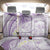 Polynesia Humpback Whale Back Car Seat Cover Tropical Plumeria Lavender