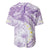 Polynesia Humpback Whale Baseball Jersey Tropical Plumeria Lavender