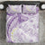 Polynesia Humpback Whale Bedding Set Tropical Plumeria Lavender