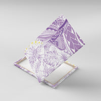 Polynesia Humpback Whale Canvas Wall Art Tropical Plumeria Lavender LT7 With Frame Lavender - Polynesian Pride