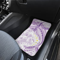 Polynesia Humpback Whale Car Mats Tropical Plumeria Lavender LT7 - Polynesian Pride