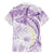 Polynesia Humpback Whale Family Matching Off The Shoulder Long Sleeve Dress and Hawaiian Shirt Tropical Plumeria Lavender