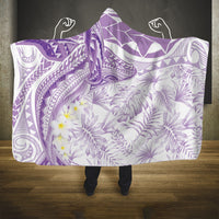 Polynesia Humpback Whale Hooded Blanket Tropical Plumeria Lavender LT7 One Size Lavender - Polynesian Pride