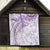 Polynesia Humpback Whale Quilt Tropical Plumeria Lavender