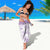 Polynesia Humpback Whale Sarong Tropical Plumeria Lavender