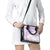 Polynesia Humpback Whale Shoulder Handbag Tropical Plumeria Lavender
