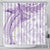 Polynesia Humpback Whale Shower Curtain Tropical Plumeria Lavender