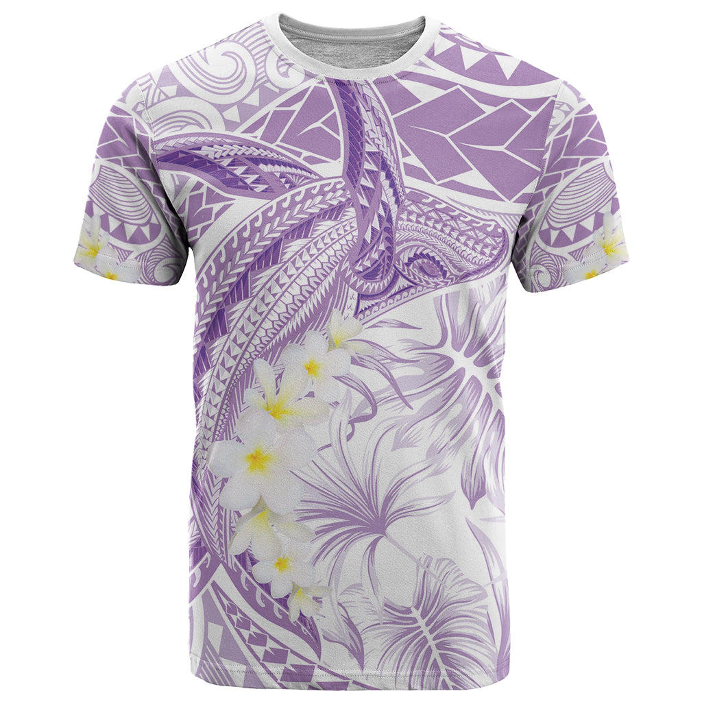 Polynesia Humpback Whale T Shirt Tropical Plumeria Lavender LT7 Lavender - Polynesian Pride