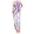 Polynesia Humpback Whale Tank Maxi Dress Tropical Plumeria Lavender