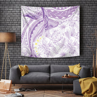 Polynesia Humpback Whale Tapestry Tropical Plumeria Lavender LT7 - Polynesian Pride