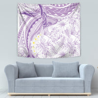 Polynesia Humpback Whale Tapestry Tropical Plumeria Lavender LT7 - Polynesian Pride
