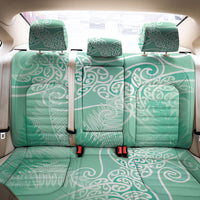 Aotearoa Maori Koru Curves Back Car Seat Cover Silver Ferns - Mint LT7 - Polynesian Pride