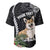 Personalised Polynesian Dog Baseball Jersey Corgi Mix Tropical Flowers LT7 - Polynesian Pride