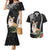 Personalised Polynesian Dog Couples Matching Mermaid Dress And Hawaiian Shirt Corgi Mix Tropical Flowers LT7 Black - Polynesian Pride