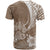 Custom Polynesian Pacific Bulldog T Shirt With Brown Hawaii Tribal Tattoo Patterns LT7 - Polynesian Pride