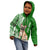 Personalised Polynesian Pacific Bulldog Kid Hoodie With Emerald Hawaii Tribal Tattoo Patterns LT7 - Polynesian Pride