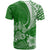 Custom Polynesian Pacific Bulldog T Shirt With Emerald Hawaii Tribal Tattoo Patterns LT7 - Polynesian Pride