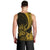 Personalised Polynesian Pacific Bulldog Men Tank Top With Gold Hawaii Tribal Tattoo Patterns LT7 - Polynesian Pride