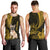 Personalised Polynesian Pacific Bulldog Men Tank Top With Gold Hawaii Tribal Tattoo Patterns LT7 - Polynesian Pride