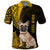 Custom Polynesian Pacific Bulldog Polo Shirt With Gold Hawaii Tribal Tattoo Patterns LT7 Gold - Polynesian Pride