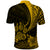 Custom Polynesian Pacific Bulldog Polo Shirt With Gold Hawaii Tribal Tattoo Patterns LT7 - Polynesian Pride