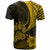 Custom Polynesian Pacific Bulldog T Shirt With Gold Hawaii Tribal Tattoo Patterns LT7 - Polynesian Pride