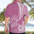 Personalised Polynesian Pacific Bulldog Hawaiian Shirt With Pink Hawaii Tribal Tattoo Patterns LT7 - Polynesian Pride