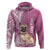 Custom Polynesian Pacific Bulldog Hoodie With Pink Hawaii Tribal Tattoo Patterns LT7 Pullover Hoodie Pink - Polynesian Pride