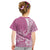 Personalised Polynesian Pacific Bulldog Kid T Shirt With Pink Hawaii Tribal Tattoo Patterns LT7 - Polynesian Pride