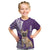 Personalised Polynesian Pacific Bulldog Kid T Shirt With Violet Hawaii Tribal Tattoo Patterns LT7 Purple - Polynesian Pride