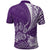 Custom Polynesian Pacific Bulldog Polo Shirt With Violet Hawaii Tribal Tattoo Patterns LT7 - Polynesian Pride