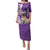 Personalised Polynesian Pacific Bulldog Puletasi With Violet Hawaii Tribal Tattoo Patterns LT7 Long Dress Purple - Polynesian Pride