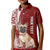 Personalised Polynesian Pacific Bulldog Kid Polo Shirt With Red Hawaii Tribal Tattoo Patterns LT7 Kid Red - Polynesian Pride