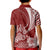 Personalised Polynesian Pacific Bulldog Kid Polo Shirt With Red Hawaii Tribal Tattoo Patterns LT7 - Polynesian Pride