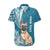 Personalised Polynesian Pacific Bulldog Hawaiian Shirt With Teal Hawaii Tribal Tattoo Patterns LT7 Teal - Polynesian Pride