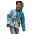 Personalised Polynesian Pacific Bulldog Kid Hoodie With Teal Hawaii Tribal Tattoo Patterns LT7 - Polynesian Pride