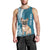 Personalised Polynesian Pacific Bulldog Men Tank Top With Teal Hawaii Tribal Tattoo Patterns LT7 - Polynesian Pride