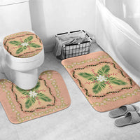 Hawaii Quilt Inspired Collection Aloha Flowers Bathroom Set Maile - Kukui Nut Lei