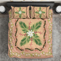 Hawaii Quilt Inspired Collection Aloha Flowers Bedding Set Maile - Kukui Nut Lei