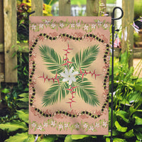 Hawaii Quilt Inspired Collection Aloha Flowers Garden Flag Maile - Kukui Nut Lei