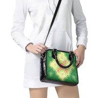 Hawaii Quilt Inspired Collection Aloha Flowers Shoulder Handbag Plumeria - Ti Leaf Lei