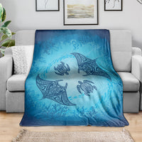 Hawaii Quilt Inspired Collection Aloha Sea Blanket Manta Ray and Turtles