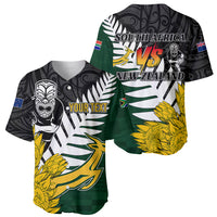 Personalised New Zealand Vs South Africa Rugby Baseball Jersey Rivals - Tribal Style LT7 - Polynesian Pride